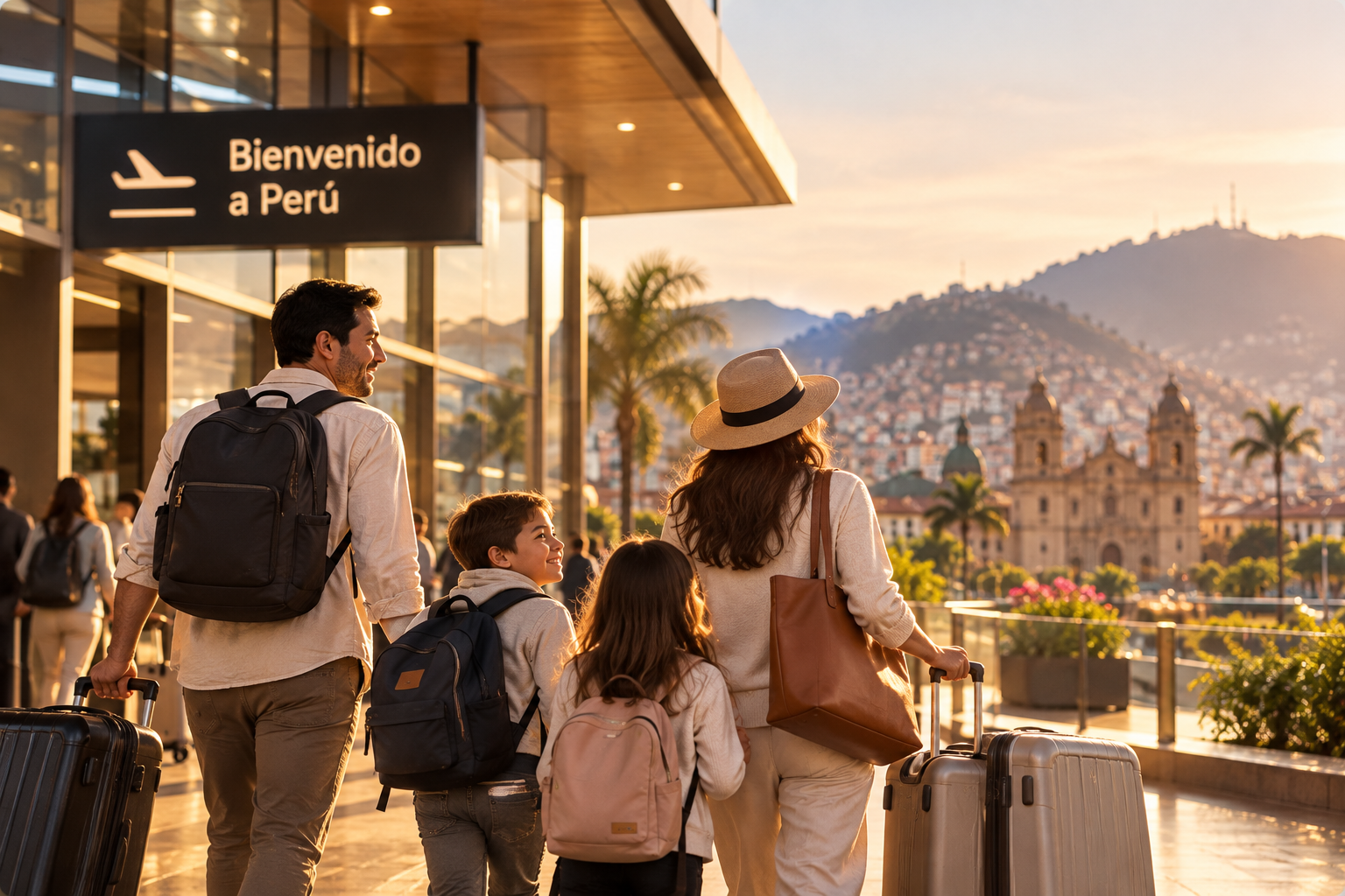Family embarking on a new journey to Peru